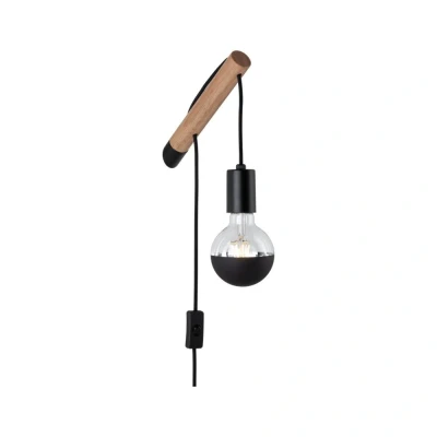 Afbeelding van PAULMANN 78914 Wandlamp LED E27 Hout, Zwart