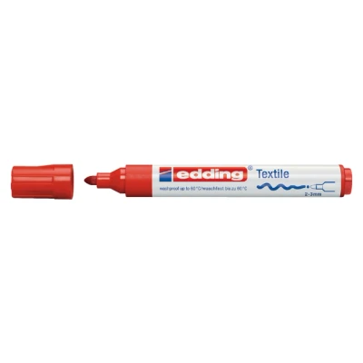 Afbeelding van edding 4500 textielmarker rood 1ST 2 3 mm / 4 4500002