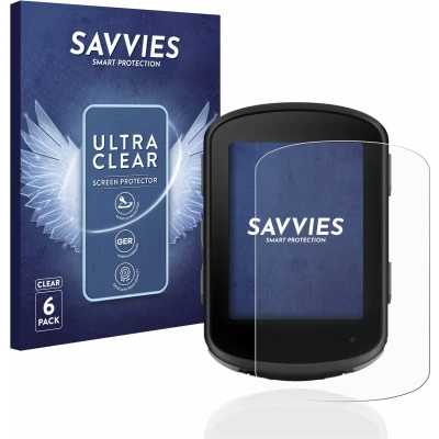 Afbeelding van Savvies Screenprotector voor Garmin Edge 540 / 840 Folie Beschermfolie transparant (6 Stuks)