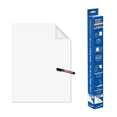 Afbeelding van Magic Chart Legamaster Paperchart folie 60x80cm wit
