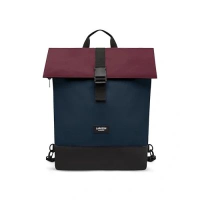Afbeelding van LARKSON Tammo Bike Fietstas, blauw, rood, multifunctionele 2 in 1 rugzak en fietsachtertas, waterafstotend
