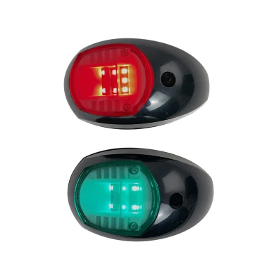 Afbeelding van Bakboord en Stuurboord LED Navigatieverlichting set, zwart