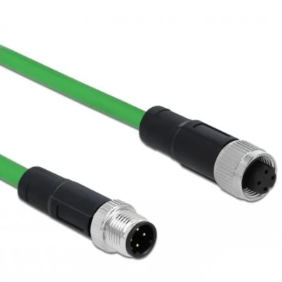 Afbeelding van Delock netwerkkabel M12 4 pins D codering TPU 5 m