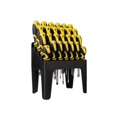 Afbeelding van Schroevendraaierset met houder Toolland (Kruiskop, Plat, Pozidriv, Ster)
