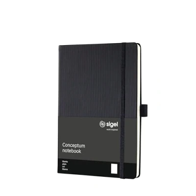 Afbeelding van SIGEL CO120 Notizbuch Conceptum, ca. A5, blanko, schwarz