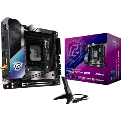 Afbeelding van ASRock Z890I Nova WiFi moederbord RAID,.5 Gb LAN, WIFI, BT, Sound, mini ITX