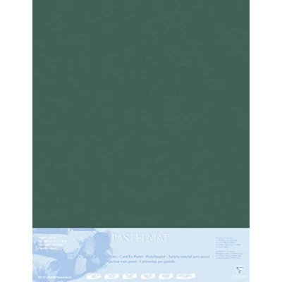 Afbeelding van Clairefontaine 396009C tekenvellen (verpakking met 5 vellen pastel mat op karton gelamineerd, 1800 µm, 70 x 100 cm, ideaal voor droogtechnieken en pastel) antraciet