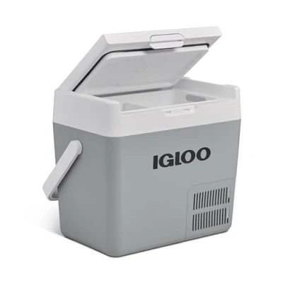Afbeelding van IGLOO ICF 18 Compressor koelbox, 19 liter, 12/24 V en 230 V, mini koelkast C tot 20 voor auto, vrachtwagen, boot, camper stopcontact