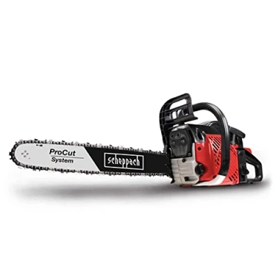Afbeelding van Scheppach CSP50 kettingzaag, benzine met ProCut zwaard/ketting, 45 cm zwaardlengte (18 inch), 2,44 pk vermogen, cm3, anit vibratiesysteem, Easy Start System automatische choke