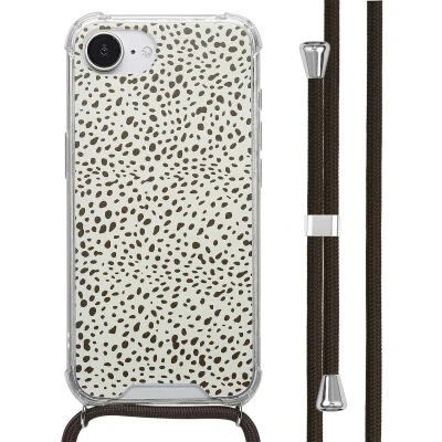 Afbeelding van imoshion Hoesje Geschikt voor iPhone 16e Design met Koord Desert Dots