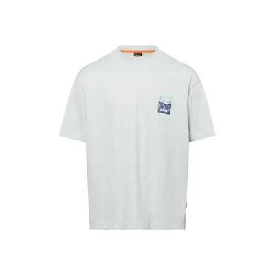 Afbeelding van Boss Casual Te_numbers T Shirt Heren korte mouwen Blauw