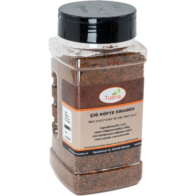 Afbeelding van Tuana Kruiden Cigkofte Strooibus 130 Gram Zonder Zout MP0050