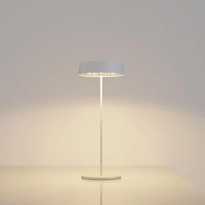 Afbeelding van Palmina 901 Led tafellamp, dimbaar, 4400 mAh, draadloos, IP54 bescherming, lamp voor binnen en buiten, geschikt diner, lezen, slaapkamer, tuin nog veel meer/wit