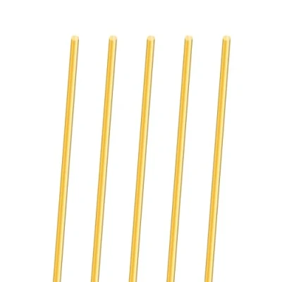Afbeelding van 5 stuks 2 mm messing staaf, iMeistek 300 lengte, solide ronde staafpennen voor draaibank, bar, doe het zelf handwerk