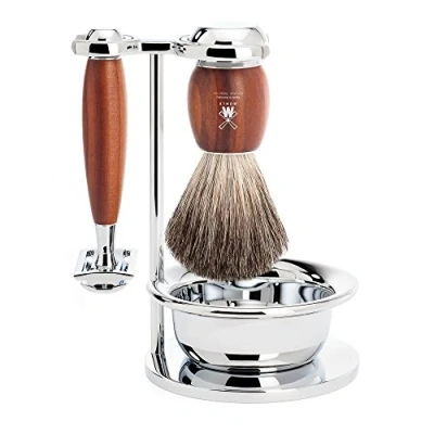 Afbeelding van Muhle scheerset Vivo S81H331SSR Dassenhaar Safety razor Pruimen
