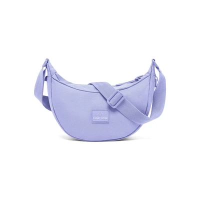 Afbeelding van Johnny Urban Ally Half Moon Bag Halve Maan Heuptas Ronde Tas met Verstelbare Riem Waterafstotend, Lila, Small