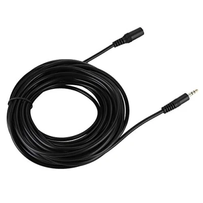 Afbeelding van Audiokabel, 3,5 mm mannelijk naar vrouwelijk optische verlengkabel Jack Aux kabel voor smartphone hoofdtelefoon Stereo (10 m)