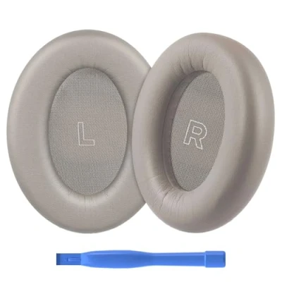 Afbeelding van Vervangende Oorkussens voor Bose QuietComfort Ultra Wireless Noise Cancelling Hoofdtelefoons van MMOBIEL Memory Foam en Protein PU Koptelefoon Isolation Earpads Zandsteen