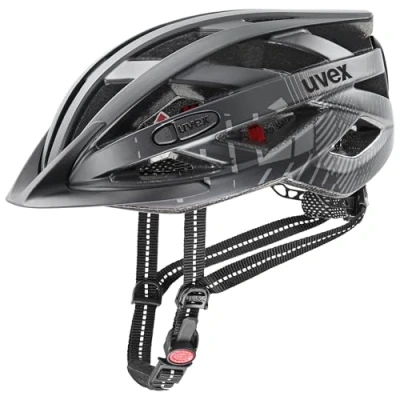 Afbeelding van uvex city i vo lichte stadshelm voor dames en heren incl. led licht individueel passysteem all black matt 56 60 cm