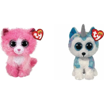 Afbeelding van Ty Knuffel Beanie Boo&quot;;s Reagan Cat &amp; Helena Husky