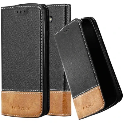Afbeelding van Cadorabo Hoesje geschikt voor LG G2 MINI in ZWART BRUIN Beschermhoes met magnetische sluiting, standfunctie en kaartvakje Book Case Cover Etui