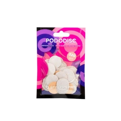 Afbeelding van Staleks Pododisc Overlays Wit M 320 korrel 50 stuks