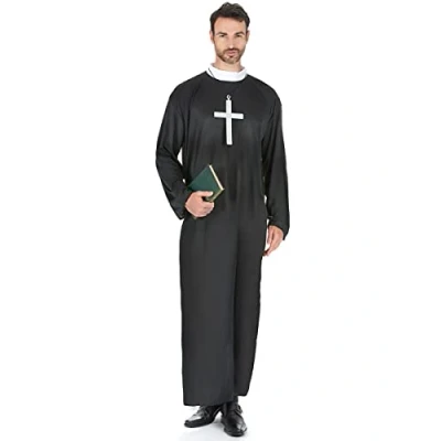 Afbeelding van &quot;Priester kostuum voor mannen Verkleedkleding M/L&quot;