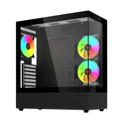 Afbeelding van Savio ATX Sigma X1 Semi Tower Behuizing, Zwart