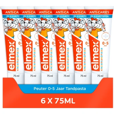 Afbeelding van 6x Elmex Peuter Tandpasta 0 5 jaar 75ml kopen? Nu in de aanbieding bij Voordelig