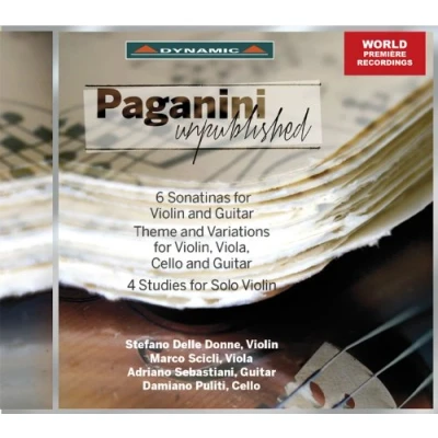 Afbeelding van Stefano Delle Donne, Marco Scicli, Adriano Sebastiani, Damiano Puliti Paganini Unpublished (CD)