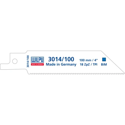 Afbeelding van Wilpu 3014/100 reciprozaagblad Staal en RVS (Bosch S522EF) 5 stuks