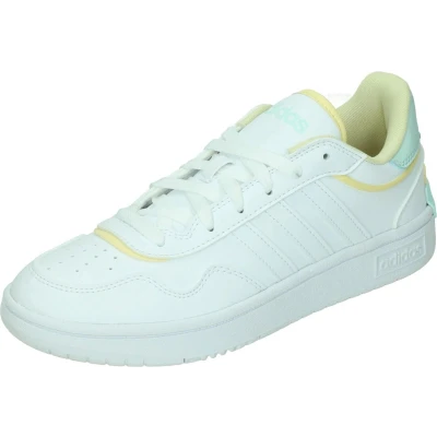 Afbeelding van adidas Hoops 3.0 Se lage voetbalschoenen voor dames, Ftwr Wit Gemakkelijk Geel Halo Mint, 41 1/3 EU