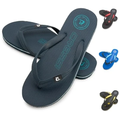 Afbeelding van CRESSI Leaf Flip Flop Teenslippers, uniseks, voor strand en zwembad, blauw, maat 37/38