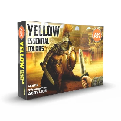 Afbeelding van AK interactive Yellow Essential Colors 6 kleuren 17ml AK11615