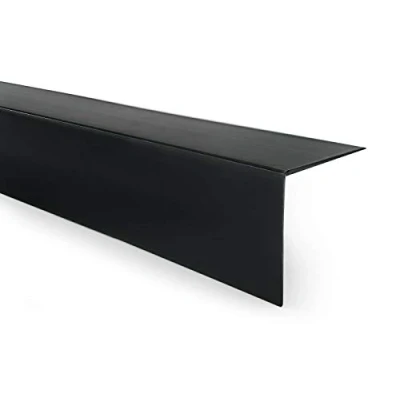 Afbeelding van Quest PVC hoekprofiel kunststof zelfklevende randbescherming hoekbescherming hoeklijst hoeklijst, 40x40mm, 150cm, zwart