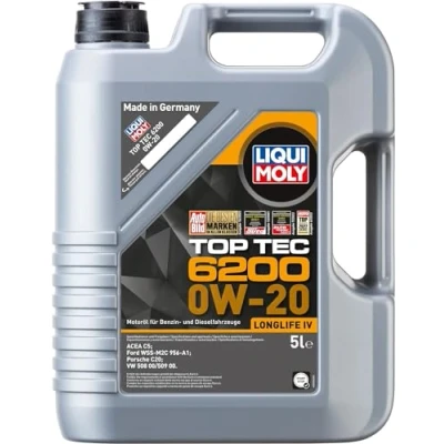 Afbeelding van LIQUI MOLY Top Tec 6200 0W 20 5 L Synthesetechnologie motorolie Art.nr.: 20781