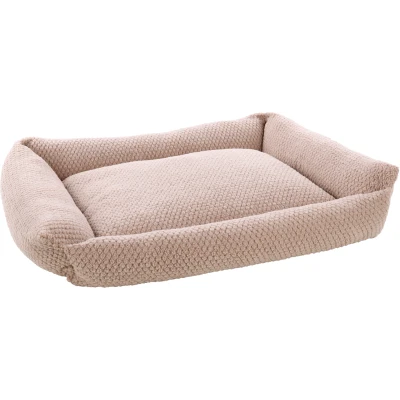 Afbeelding van Flamingo Jacquard mand, rechthoekig, taupe, 100 x 80 25 cm
