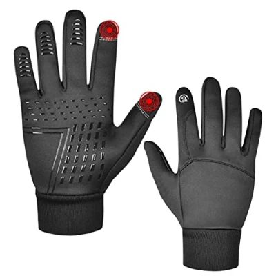 Afbeelding van Winterhandschoenen, fietshandschoenen voor de winter, touchscreen handschoenen, warm, winddicht, waterdicht en antislip, geschikt mannen vrouwen in open lucht, wandelen, kamperen, hardlopen, autorijden, fietsen