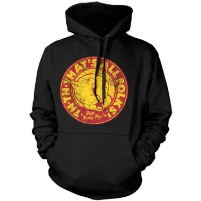 Afbeelding van Looney Tunes Hoodie/trui L Porky Pig That&#039;s All Folks! Zwart