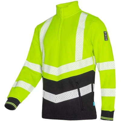 Afbeelding van Sioen Signalisatie Sweater met ARC Bescherming, Geel/Marine, L