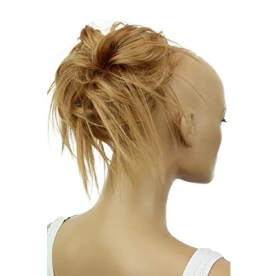 Afbeelding van CAISHA XXL Haarstukje Haarwokkel Bruids Kapsel Opgestoken Volumineus Golvend Knoet Honingblond G12F