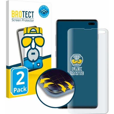 Afbeelding van BROTECT Full Cover Antireflecterende Screen Protector voor Samsung Galaxy S10 Plus (2 Stuks) Schermbeschermer, Protector, Mat