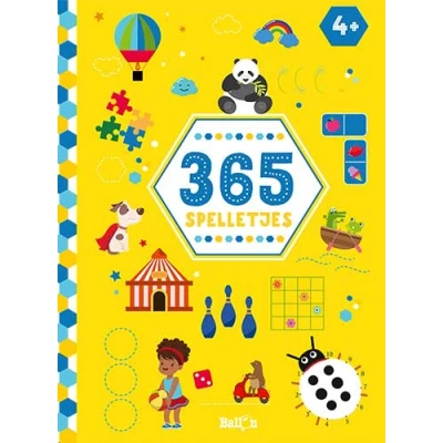 Afbeelding van Ballon 365 spelletjes boek geel 4+