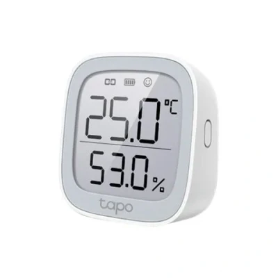 Afbeelding van Slimme temperatuursensor TP Link Tapo (Wifi, Klok, Hygrometer, Binnen, Batterij)