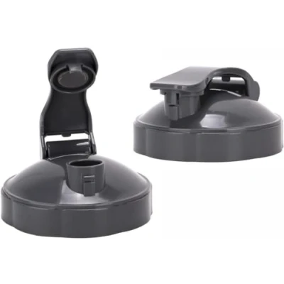 Afbeelding van DRELD 2 stuks flip top to go deksel voor Nutribullet accessoires, 600 W/900 W, hersluitbaar bekerdeksel, nutribullet, klapdeksel, compatibel met Nutri Bullet mixbekers, 45 ml