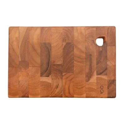 Afbeelding van Snijplank uit gerecycled teakhout 30x20x2cm 1 stuks