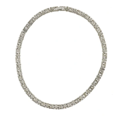 Afbeelding van Behave Ketting schakelketting zilver dames klassiek metaal 40 cm