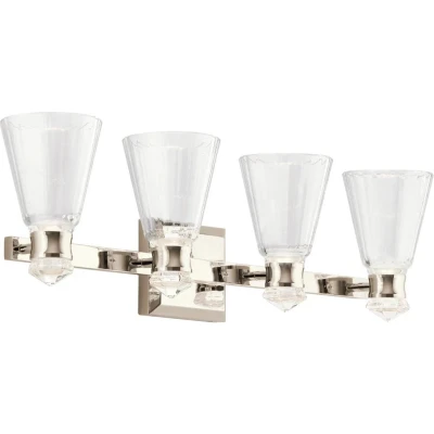 Afbeelding van Kichler LED Wandlamp Kayva 22W 3000K 1625Lm 830 IP44 Polished Nickel