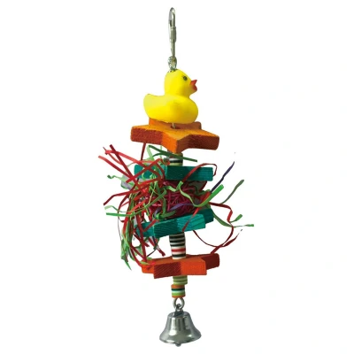 Afbeelding van Keddoc Vogelspeelgoed Suprise Duck 23x6x6 cm Multi Color