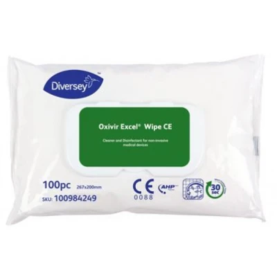 Afbeelding van Oxivir Excel Wipes 12x100st reinigings en desinfectiedoekje